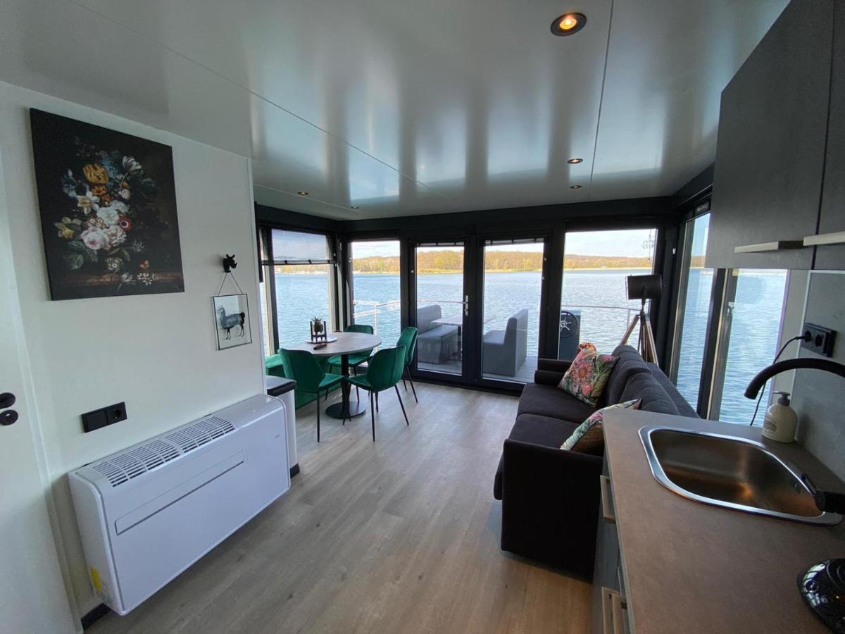 Houseboat Met Dakterras Mookerplas Middelaar Luaran gambar